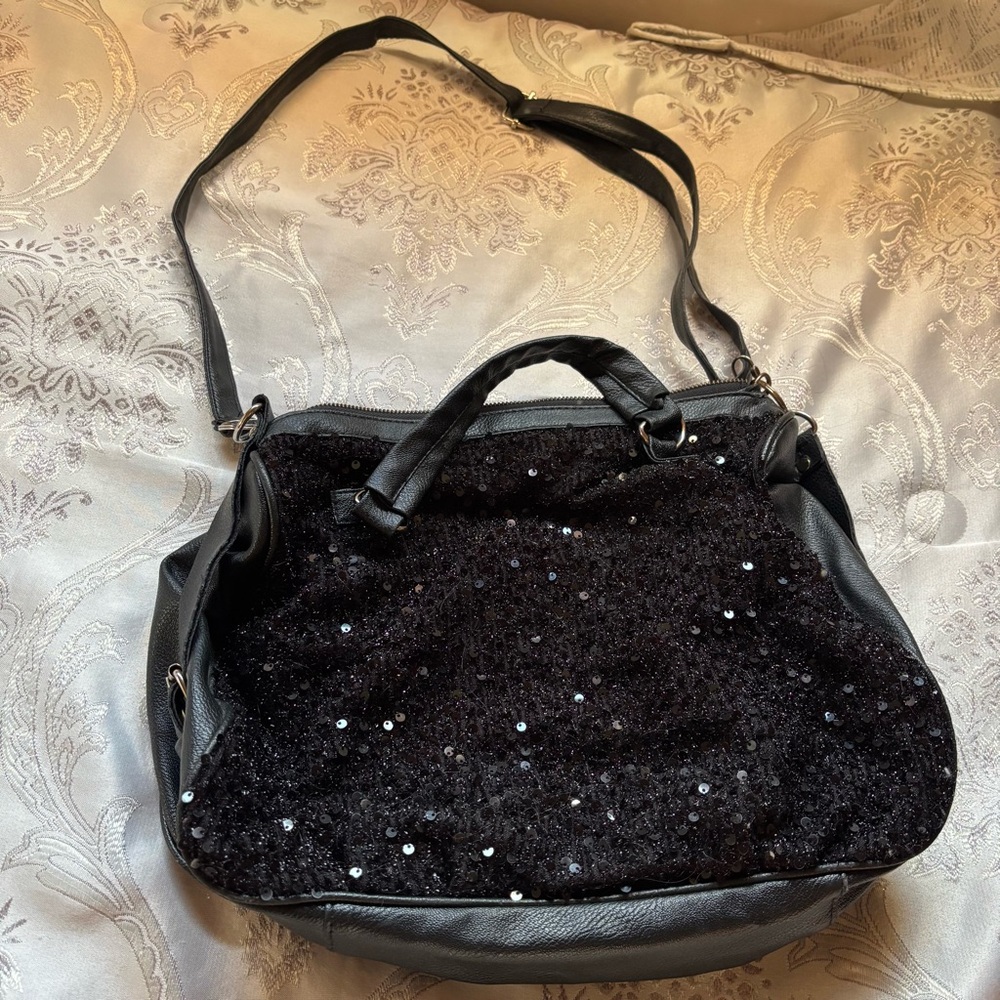 Y2k Black Sequin Women's Bag